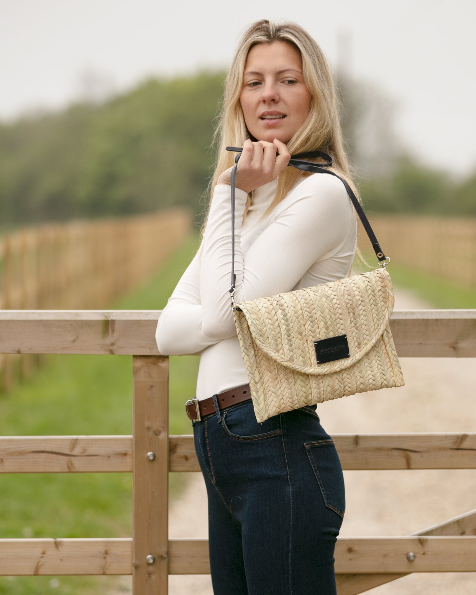 Personalised Ascot Navy Saddle Bag | Engravers Guild